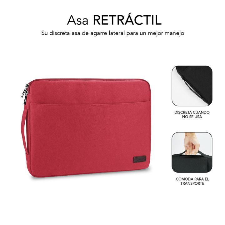 SUBBLIM SUB-LS-0PS0103 mala para portáteis 39,6 cm (15.6") Estojo Vermelho