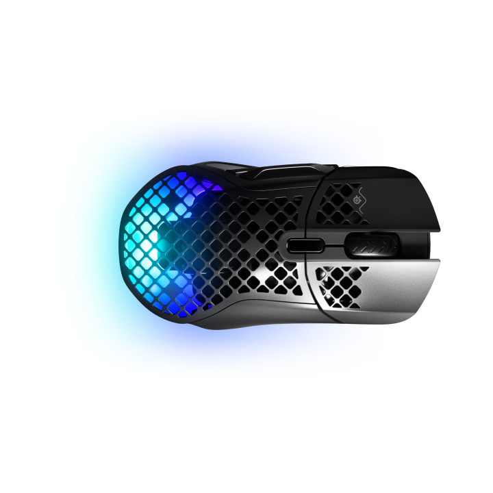 Steelseries Aerox 5 Wireless rato Mão direita RF Wireless + Bluetooth + USB Type-A Ótico 18000 DPI