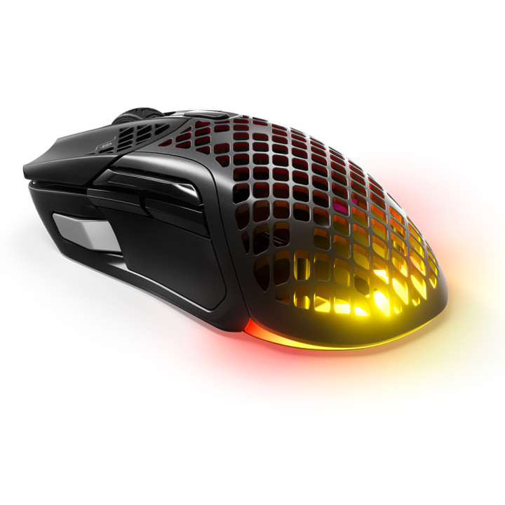 Rato Gaming Steelseries Aerox 5 Wireless Mão direita RF Wireless + Bluetooth + USB Type-A Ótico 18000 DPI
