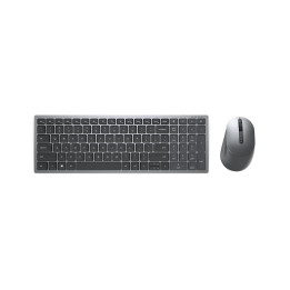 DELL KM7120W teclado RF Wireless + Bluetooth QWERTY Português Cinzento, Titânio