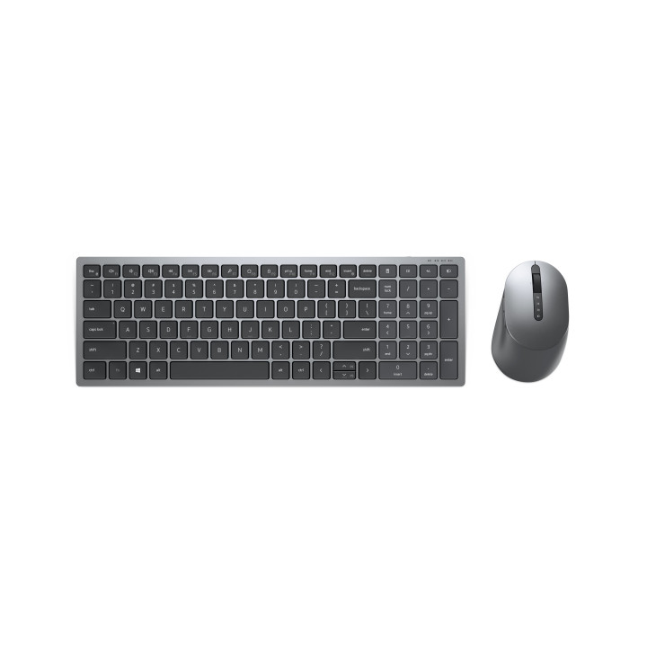 DELL KM7120W teclado RF Wireless + Bluetooth QWERTY Português Cinzento, Titânio