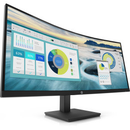 Monitor Curvo HP P34hc G4 86,4 cm (34") 3440 x 1440 pixels Quad HD LED Preto