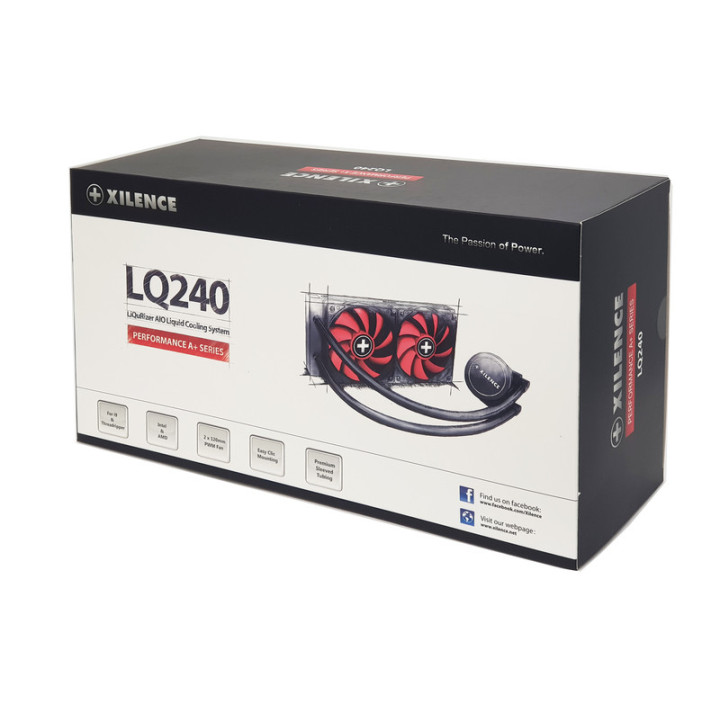 Xilence Performance A+ LiQuRizer LQ240 Processador Refrigerador líquido all-in-one 12 cm Preto