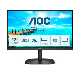 AOC B2 22B2H EU LED display Full HD 54,6 cm (21.5") 1920 x 1080 pixels Preto