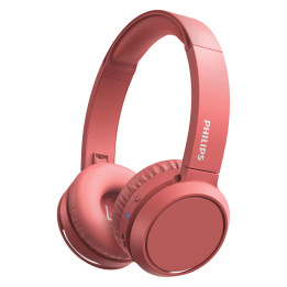 Philips 4000 series TAH4205RD 00 auscultador Auscultadores Sem fios Fita de cabeça Chamadas Música USB Type-C Bluetooth Vermelho