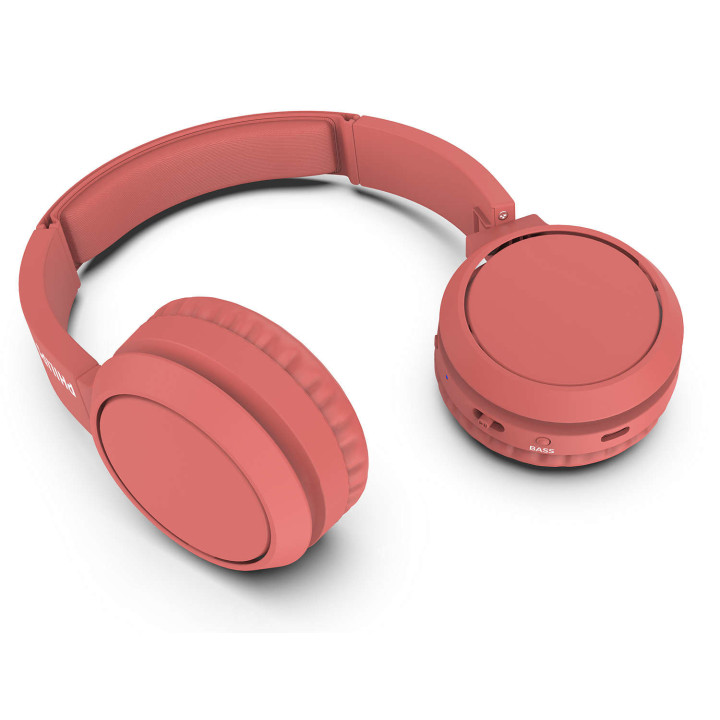 Philips 4000 series TAH4205RD 00 auscultador Auscultadores Sem fios Fita de cabeça Chamadas Música USB Type-C Bluetooth Vermelho