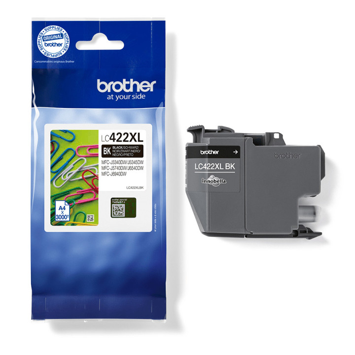 Brother LC-422XLBK tinteiro 1 unidade(s) Original Rendimento alto (XL) Preto
