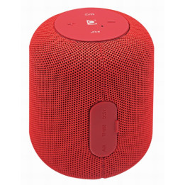 Coluna portátil Bluetooth Gembird c/ Rádio FM mono 5W Vermelho