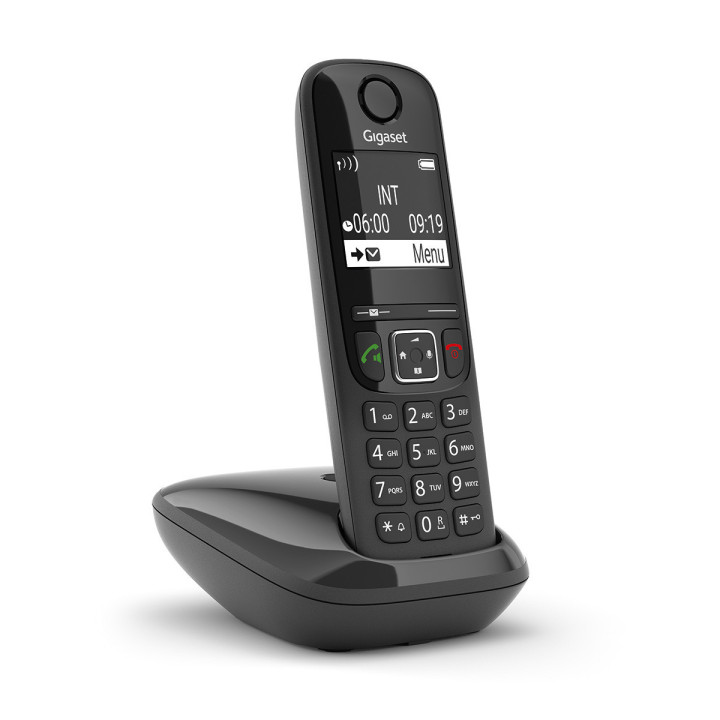 Gigaset AS690 Telefone analógico DECT Identificação de chamadas Preto