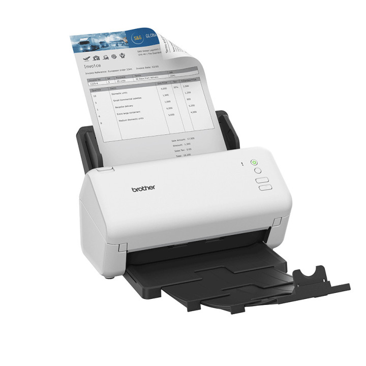 Brother ADS-4100 Scanner ADF 600 x 600 DPI A4 Preto, Branco