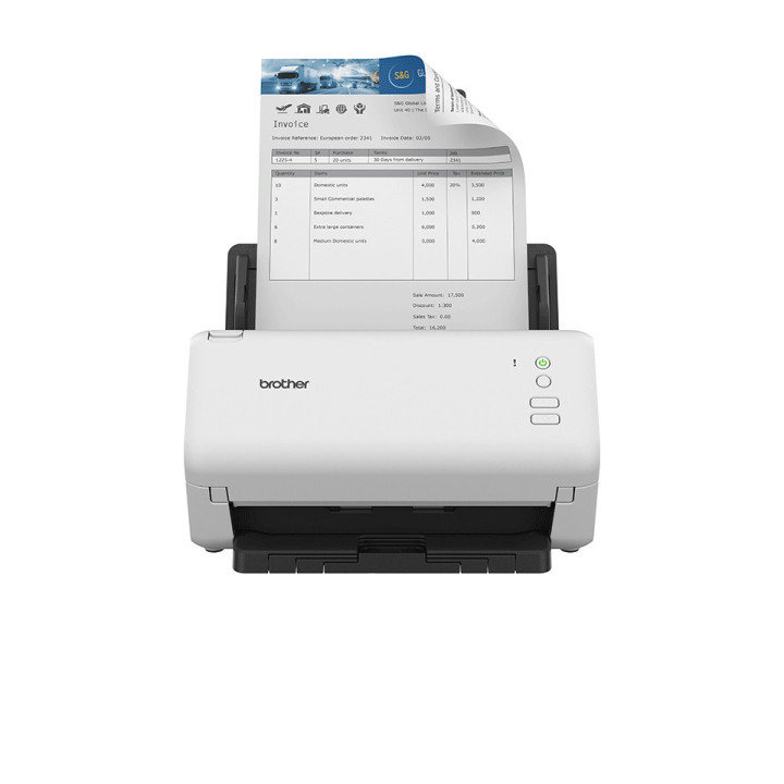 Brother ADS-4100 Scanner ADF 600 x 600 DPI A4 Preto, Branco