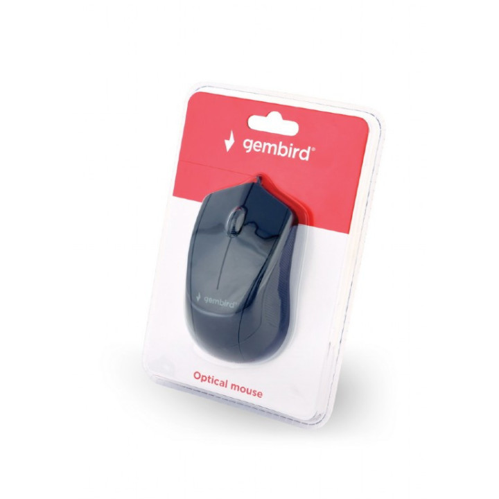 Gembird MUS-3B-02 rato Ambidestro USB Type-A Ótico 1000 DPI