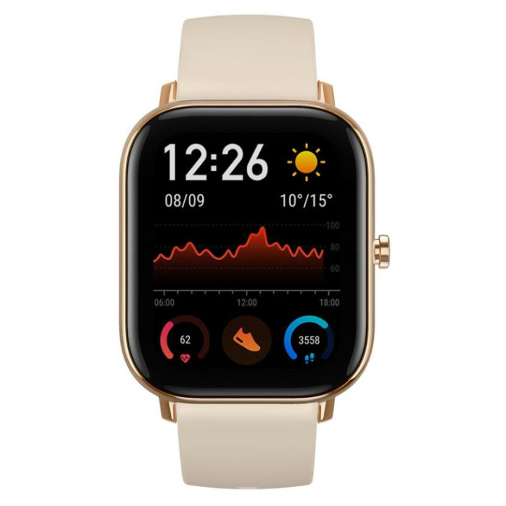Amazfit GTS 4,19 cm (1.65") AMOLED 43 mm Dourado GPS
