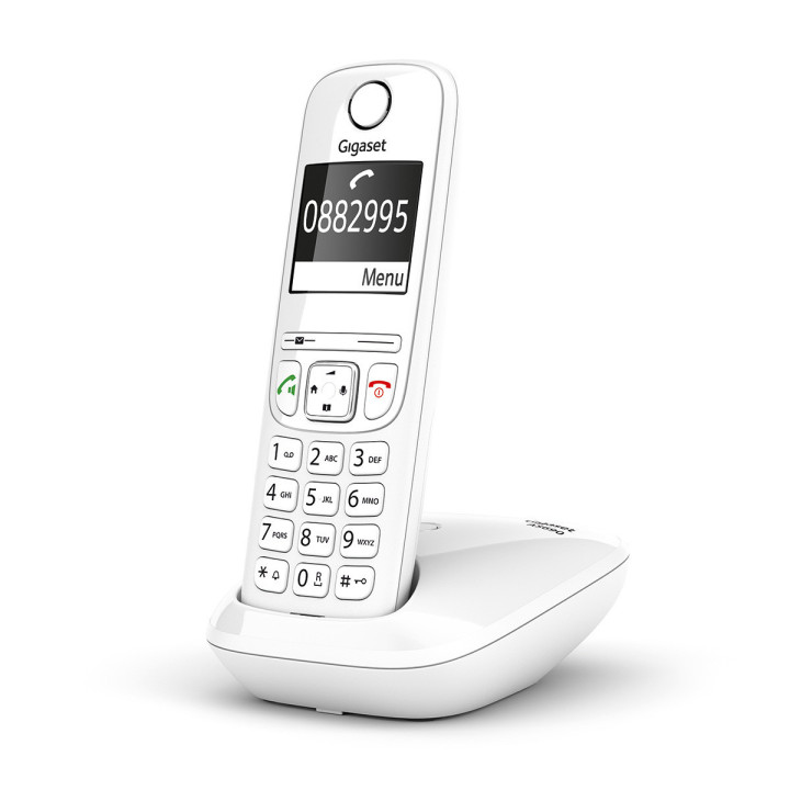 Gigaset AS690 Telefone analógico DECT Identificação de chamadas Branco