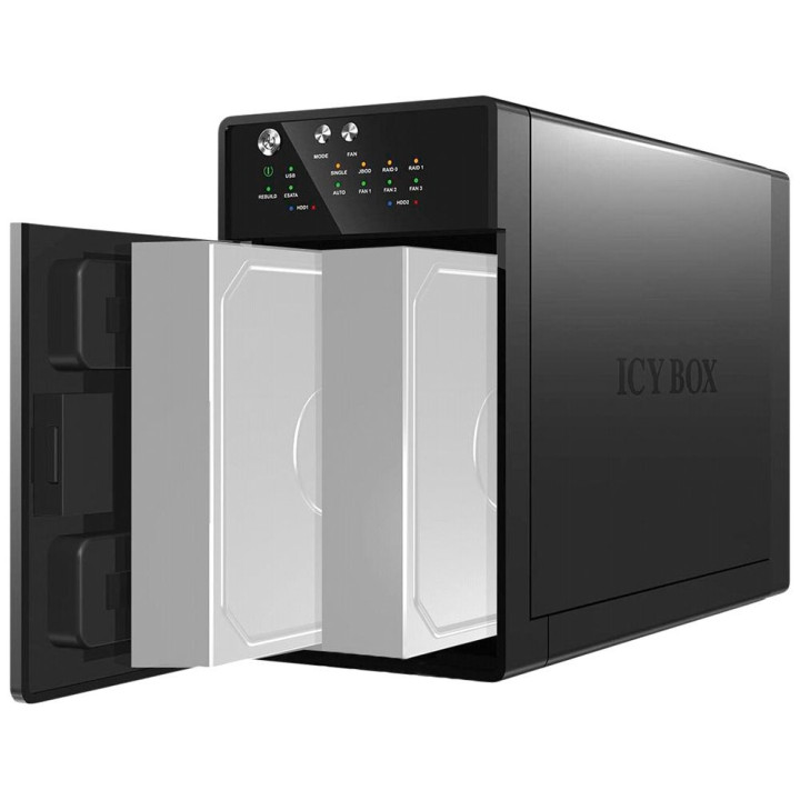 ICY BOX RAID enclosure 2x HDD with USB 3.1 (Gen 2) Type-C® / eSATA