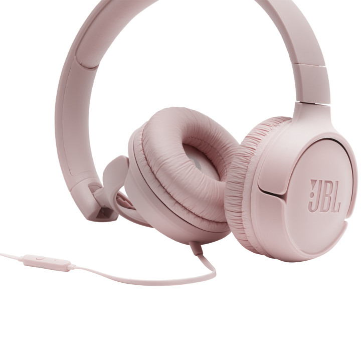 JBL Tune 500 Auscultadores Com fios Fita de cabeça Música Rosa
