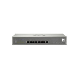 LevelOne GEP-0822 switch de rede Gigabit Ethernet (10 100 1000) Power over Ethernet (PoE) Cinzento