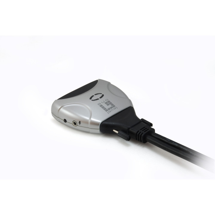 LevelOne KVM-0260 chaveador KVM Preto, Cinzento