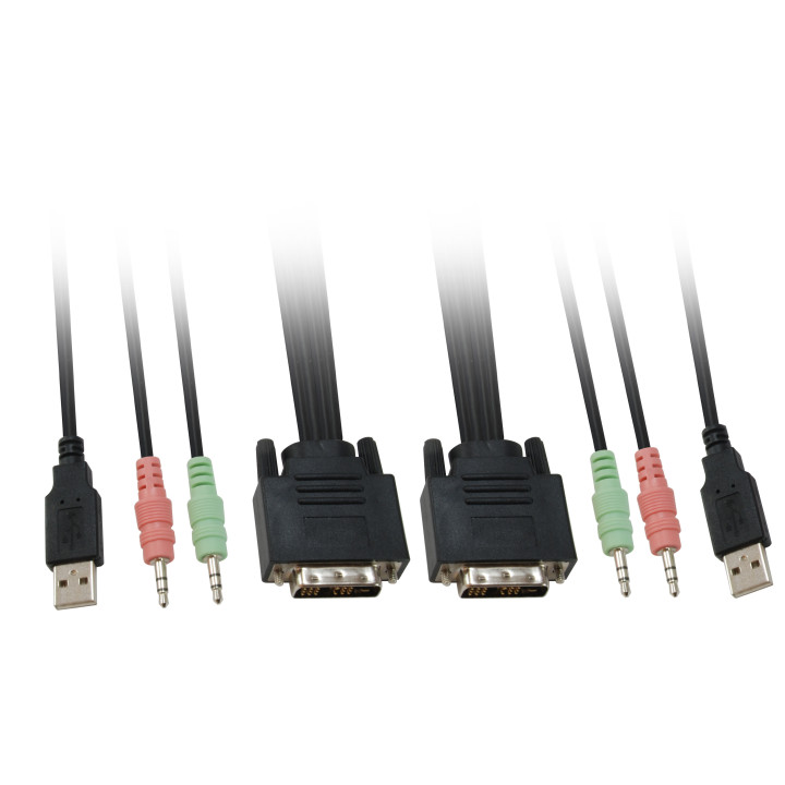 LevelOne KVM-0260 chaveador KVM Preto, Cinzento