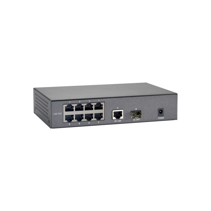 LevelOne FGP-1000 switch de rede Gigabit Ethernet (10 100 1000) Power over Ethernet (PoE) Preto, Cinzento