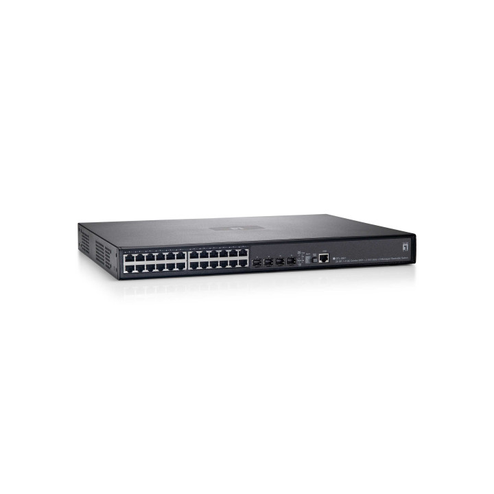 LevelOne GTL-2691 switch de rede Gerido L3 Gigabit Ethernet (10 100 1000) Preto