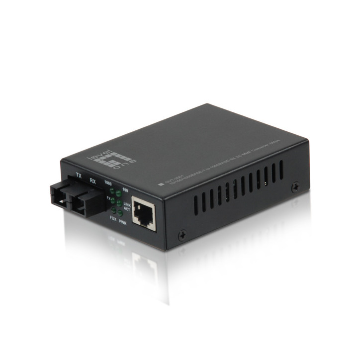 LevelOne GVT-2001 conversor de rede de média 1000 Mbit s 850 nm Multimodo Preto