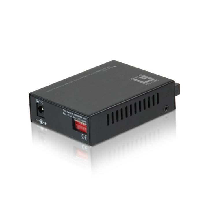 LevelOne GVT-2001 conversor de rede de média 1000 Mbit s 850 nm Multimodo Preto