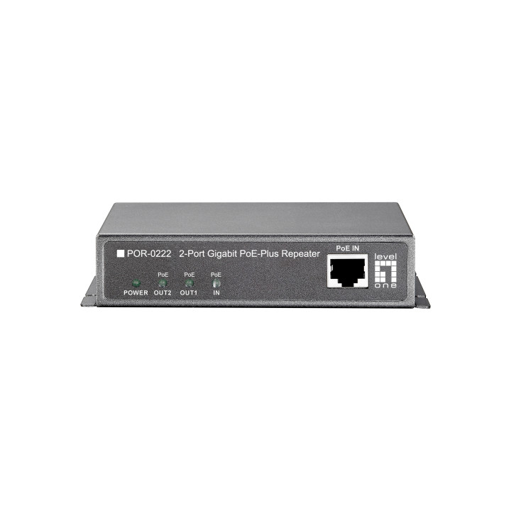 LevelOne POR-0222 extensor de redes Repetidor de rede Preto
