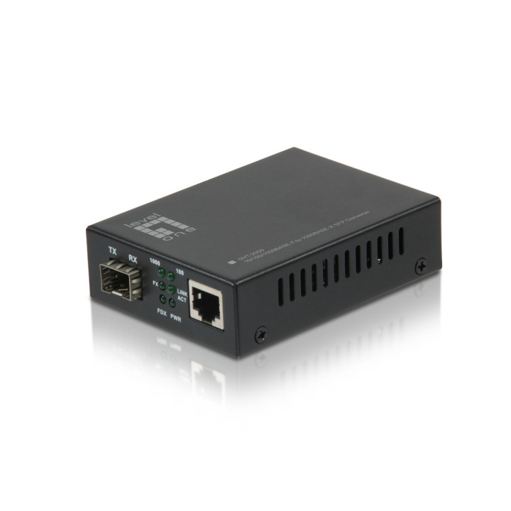 LevelOne GVT-2000 conversor de rede de média 1000 Mbit s Multimodo Preto