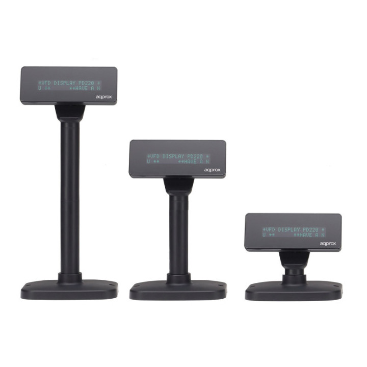 Approx APPVFD01 exibiçõe de clientes USB 2.0 Preto