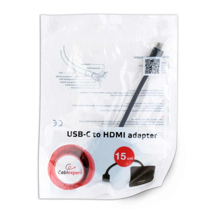 Gembird A-CM-HDMIF-01 adaptador gráfico USB 3840 x 2160 pixels Preto