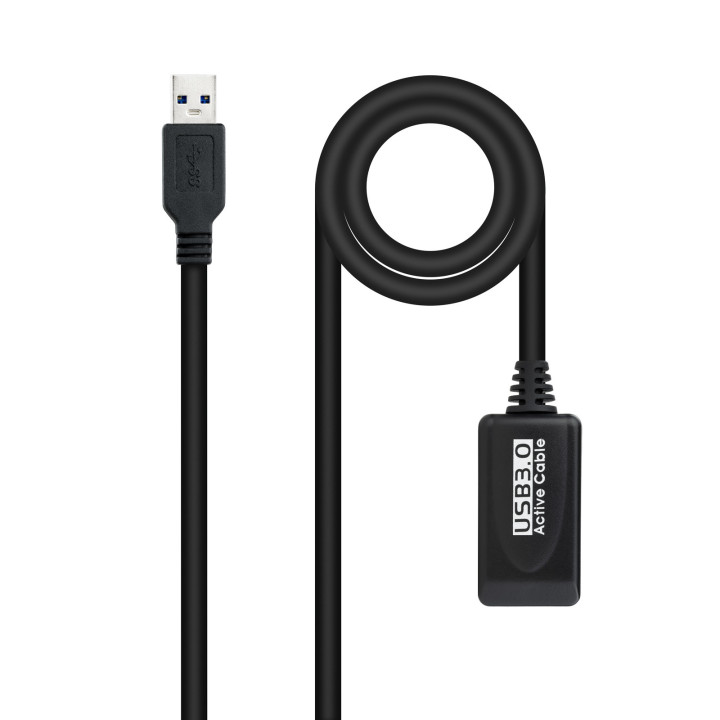 Nanocable 10.01.0311 cabo USB 5 m USB 3.2 Gen 1 (3.1 Gen 1) USB A Preto