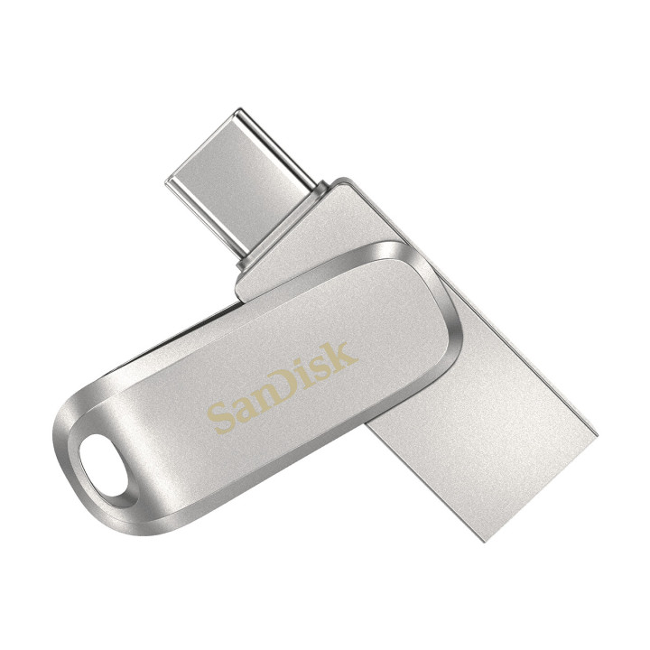 SanDisk Ultra Dual Drive Luxe unidade de memória USB 32 GB USB Type-A   USB Type-C 3.2 Gen 1 (3.1 Gen 1) Aço inoxidável