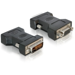 DeLOCK VGA 15pin F  DVI 24+5 M DVI-I 15pin VGA Preto
