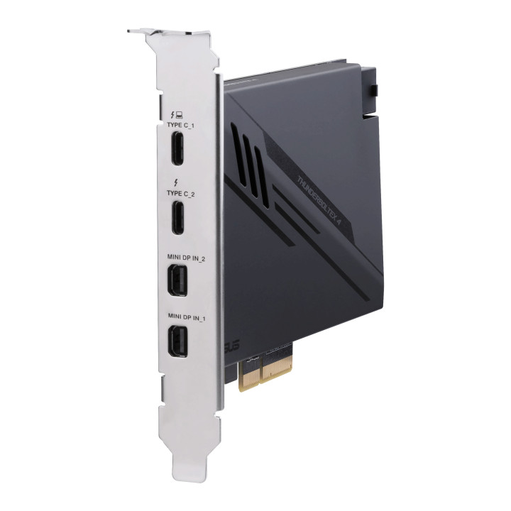 ASUS ThunderboltEX 4 placa adaptador de interface Interno Mini DisplayPort, PCIe, Thunderbolt, USB 2.0, USB 3.2 Gen 2 (3.1 Gen