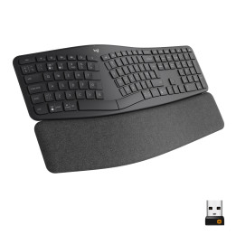 Logitech Ergo K860 teclado RF Wireless + Bluetooth Inglês Grafite