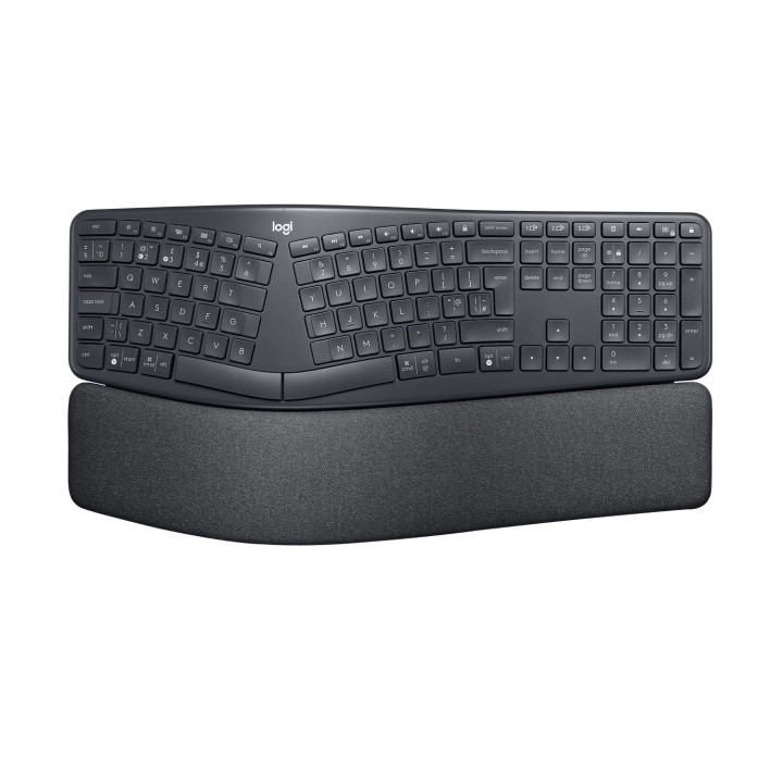 Logitech Ergo K860 teclado RF Wireless + Bluetooth Inglês Grafite