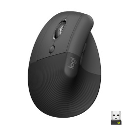 Logitech Lift rato Mão esquerda RF Wireless + Bluetooth Ótico 4000 DPI