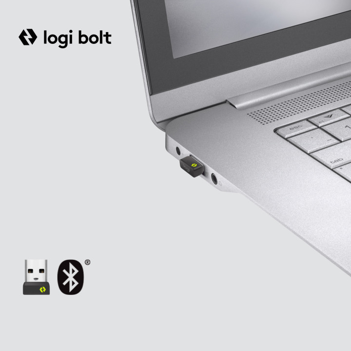 Logitech Lift for Business rato Mão direita RF Wireless + Bluetooth Ótico 4000 DPI