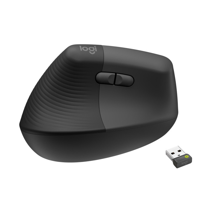 Logitech Lift for Business rato Mão esquerda RF Wireless + Bluetooth Ótico 4000 DPI