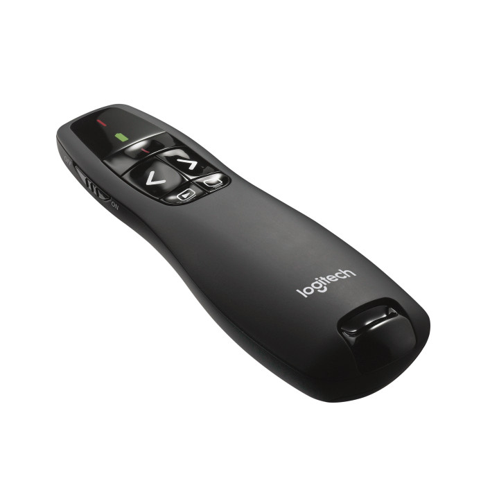 Logitech Wireless Presenter R400 comando para apresentações RF Preto