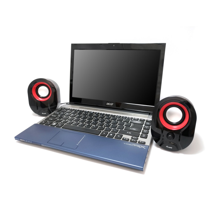 Equip 245332 altifalante Preto, Vermelho Com fios 3 W