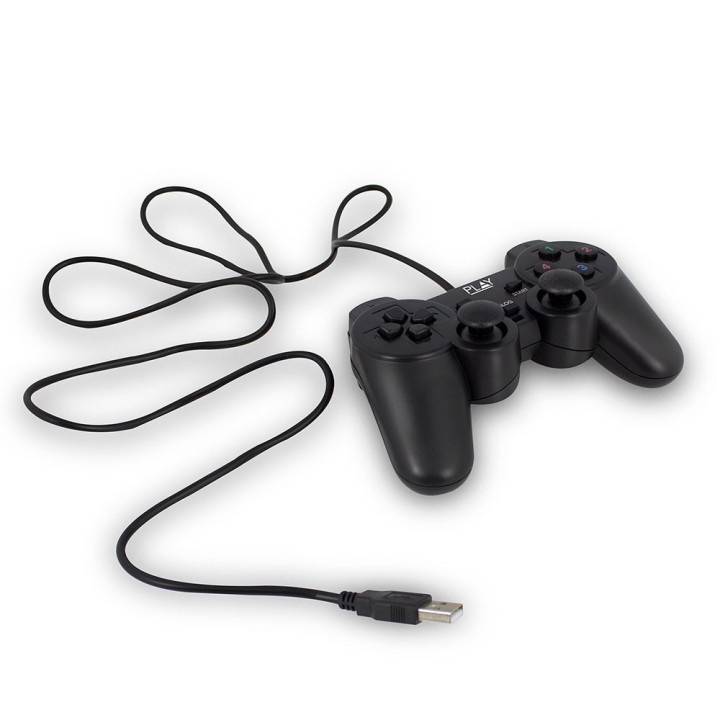 Ewent Play Preto USB 2.0 Gamepad Analógico   Digital PC