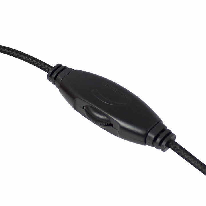 Ewent EW3562 auscultador Auscultadores Com fios Fita de cabeça Chamadas Música Preto, Prateado