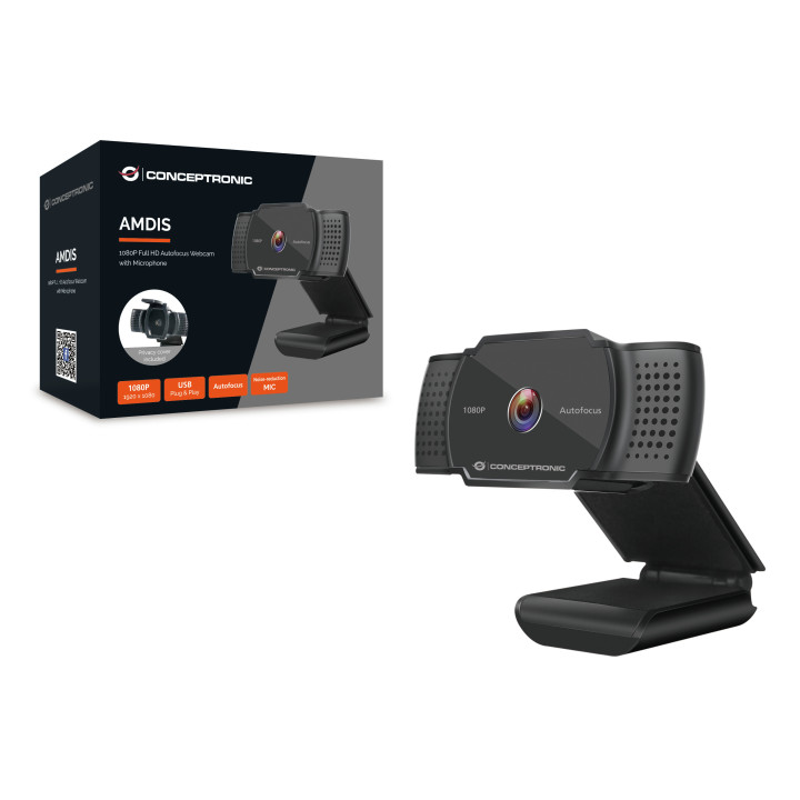 Conceptronic AMDIS06B webcam 1920 x 1080 pixels USB 2.0 Preto