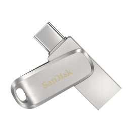 SanDisk Ultra Dual Drive Luxe unidade de memória USB 64 GB USB Type-A   USB Type-C 3.2 Gen 1 (3.1 Gen 1) Aço inoxidável