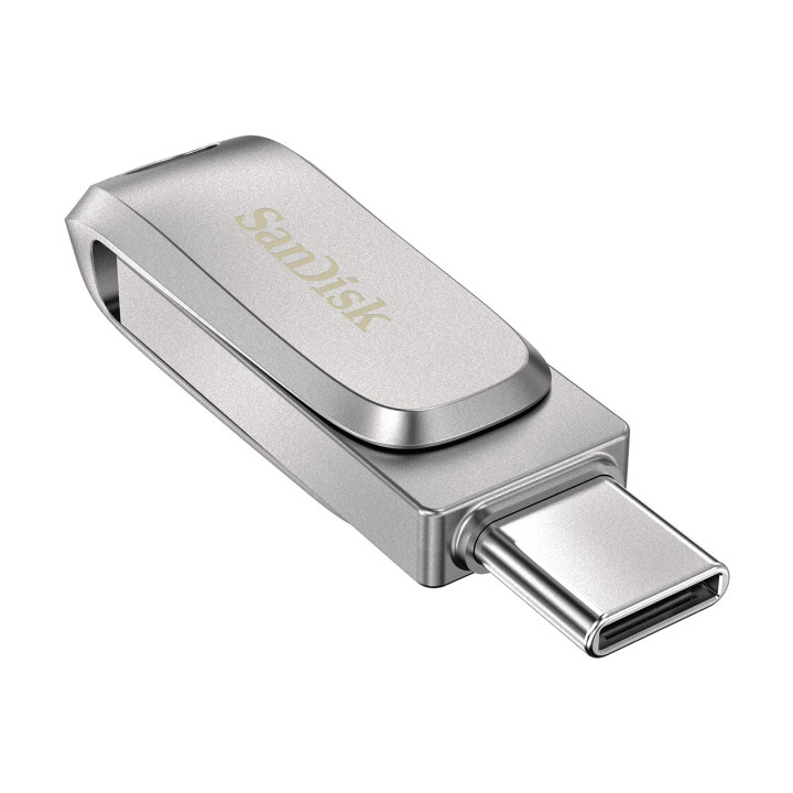 SanDisk Ultra Dual Drive Luxe unidade de memória USB 64 GB USB Type-A   USB Type-C 3.2 Gen 1 (3.1 Gen 1) Aço inoxidável