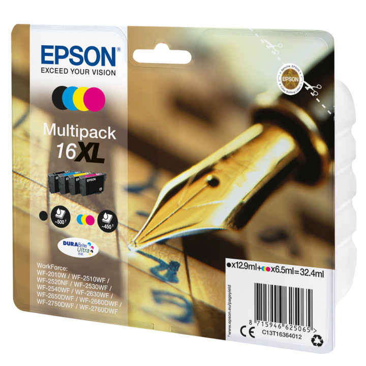 Epson Pen and crossword C13T16364012 tinteiro 1 unidade(s) Original Rendimento alto (XL) Preto, Ciano, Magenta, Amarelo