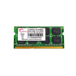 G.Skill 4GB DDR3 204-pin SO-DIMM módulo de memória 1 x 4 GB 1066 MHz ECC