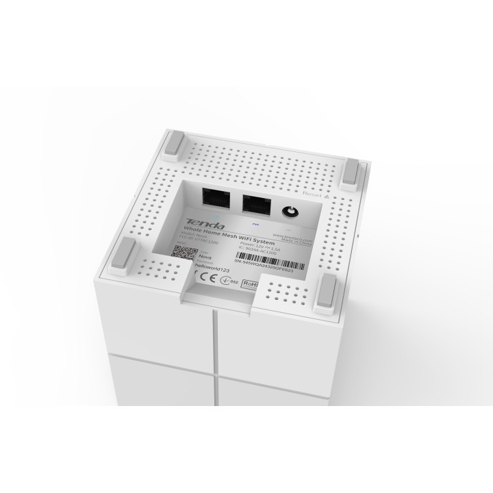 Tenda Nova MW6 router sem fios Gigabit Ethernet Dual-band (2,4 GHz   5 GHz) 4G Branco
